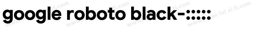 google roboto black字体转换